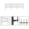 The Living Store Clôture de jardin avec dessus en lance Acier 5,1 x 1,2 m Noir - Clôture De Jardin - Clôture En Acier - Clôture Decorative - Clôture Noire - Clôture