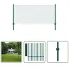 Clôture en grillage métallique avec poteaux Acier 25x0,75m Vert - Clôture Métal - Clôture Rigide - Clôture Jardin - Clôture Poule - Clôture Chien