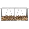 The Living Store - Abri de stockage à bois Acier galvanisé 330x84x152c...