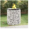 Foyer en gabion ø 100 cm fer galvanisé The Living Store Argent