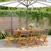 vidaXL Chaises de jardin pliables lot de 8 gris bois d'acacia massif