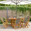 vidaXL Chaises de jardin pliables lot de 6 gris bois d'acacia massif