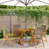 vidaXL Chaises inclinables de jardin lot de 4 gris bois massif acacia