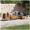 vidaXL Salon de jardin avec coussins 5 pcs Bois d'acacia solide