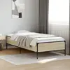 vidaXL Cadre de lit chêne sonoma 90x190 cm bois d'ingénierie et métal