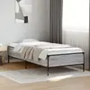 vidaXL Cadre de lit sonoma gris 100x200 cm bois d'ingénierie et métal
