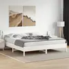vidaXL Cadre de lit et tête de lit blanc 180x200 cm bois de pin massif