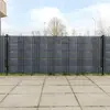 vidaXL Paravents de balcon 10 pcs anthracite 255x19 cm résine tressée