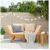 Vidaxl banc de jardin avec coussins 2 en 1 bois d'acacia massif