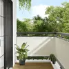 vidaXL Écran de balcon crème 75x800 cm 100% polyester oxford
