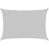 vidaXL Voile d'ombrage gris clair 4x3 m 100% polyester oxford