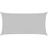 vidaXL Voile d'ombrage gris clair 4x2 m 100% polyester oxford