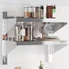vidaXL Étagère murale à 2 niveaux 50x30x60 cm argenté acier inoxydable