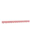 vidaXL Tissu de remplacement de cantonnière d’auvent rouge blanc 3 m