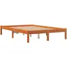 vidaXL Cadre de lit cire marron 120x200 cm bois de pin massif