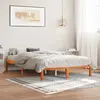 vidaXL Cadre de lit cire marron 140x200 cm bois de pin massif
