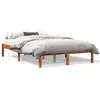 vidaXL Cadre de lit cire marron 120x190 cm bois de pin massif