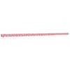 vidaXL Tissu de remplacement de cantonnière d’auvent rouge blanc 6 m
