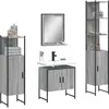 vidaXL Ensemble d'armoires de salle de bain 4 pcs sonoma gris