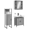 vidaXL Ensemble d'armoires de salle de bain 3 pcs sonoma gris