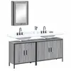 vidaXL Ensemble de meubles de salle de bain 3 pcs Sonoma gris