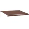 vidaXL Auvent manuel rétractable marron 500x300 cm