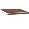 vidaXL Auvent manuel rétractable marron 350x250 cm