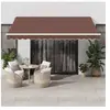 vidaXL Auvent rétractable automatique marron 400x300 cm