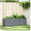 vidaXL Jardinière gris 160x40x53 cm polypropylène