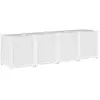 vidaXL Jardinière blanc 160x40x53 cm polypropylène