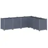 vidaXL Jardinière gris 160x120x53 cm polypropylène