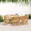 vidaXL Ensemble à manger de jardin 9 pcs bois d'acacia solide