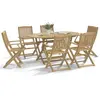 vidaXL Ensemble à manger de jardin 7 pcs Bois d'acacia solide