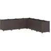 vidaXL Jardinière marron 160x160x53 cm polypropylène