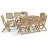 vidaXL Chaises de jardin pliantes lot de 8 48,5x57x90 cm bois d'acacia