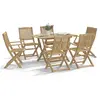 vidaXL Ensemble à manger de jardin 7 pcs Bois d'acacia solide