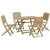 vidaXL Ensemble à manger de jardin 5 pcs Bois d'acacia solide