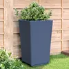 vidaXL Jardinières 4 pcs gris 32,5x32,5x57 cm polypropylène
