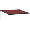 vidaXL Auvent manuel rétractable bordeaux 450x300 cm