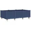 vidaXL Jardinière à roulettes gris 150x80x54 cm PP