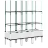 vidaXL Jardinière avec treillis blanc 120x40x142,5 cm PP