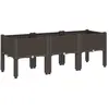 vidaXL Jardinière avec pieds marron 120x40x42 cm PP