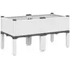 vidaXL Jardinière avec pieds blanc 80x40x42 cm PP
