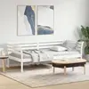 Vidaxl lit de jour sans matelas blanc 100x200 cm bois de pin massif