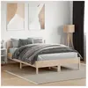 vidaXL Cadre de lit avec tête de lit 120x190 cm bois de pin massif
