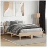 vidaXL Cadre de lit avec tête de lit 140x190 cm bois de pin massif