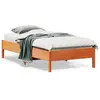 vidaXL Cadre de lit cire marron 90x190 cm bois de pin massif