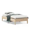 vidaXL Cadre de lit 75x190 cm Bois de pin massif