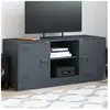 vidaXL Meuble TV anthracite 99x39x44 cm acier