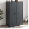 vidaXL Buffet anthracite 67x39x107 cm acier